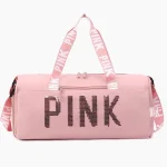 Sac week-end rose imperméable pour femmes Sac week-end rose imperméable pour femmes