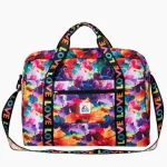 Bagage à main femme pliable idéal pour le sport fleurs roses
