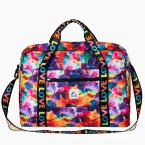 Bagage à main femme pliable idéal pour le sport fleurs roses