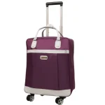 Bagage cabine femme avec roulettes pratique et imperméable violet Bagage cabine femme avec roulettes pratique et imperméable violet