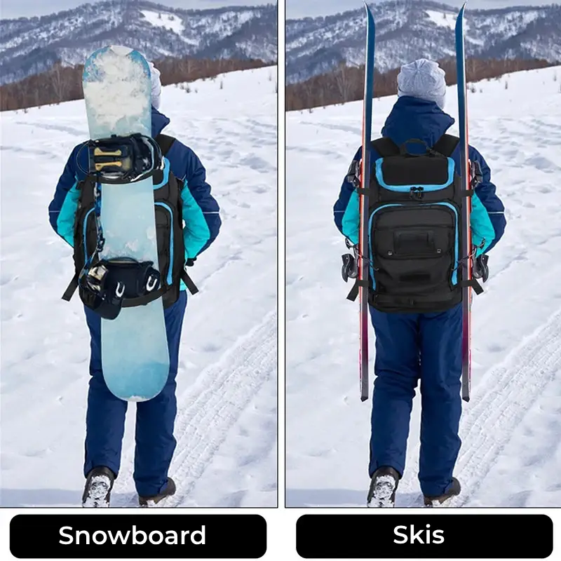 Sac à dos ski 50l imperméable snowboard et skis