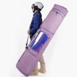 Sac à dos ski alpin avec roulettes pour transports de skis porté épaule