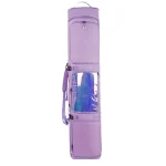 Sac à dos ski alpin avec roulettes pour transports de skis violet