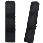 Sac à dos ski avec roues imperméable et grande capacité noir recto verso Sac à dos ski avec roues imperméable et grande capacité noir recto verso