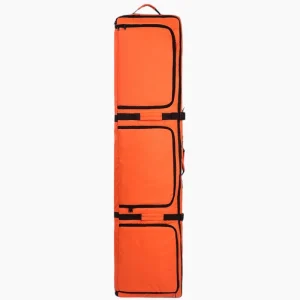 Sac à dos ski avec roues imperméable et grande capacité orange