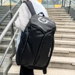 Sac de basket avec filet externe urbain résistant porté dos Sac de basket avec filet externe urbain résistant porté dos