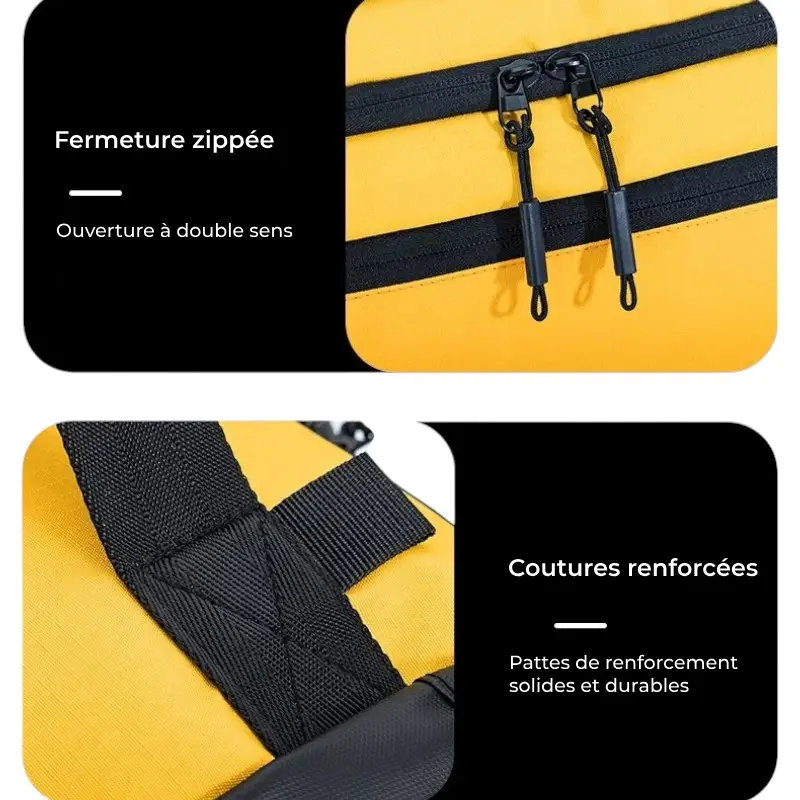 Sac de basket avec poche chaussures étanche détails