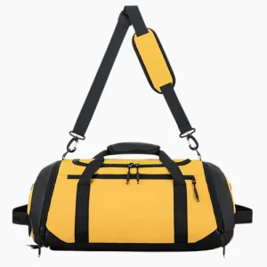 Sac de basket avec poche chaussures étanche jaune