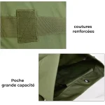 Sac de randonnée 80 litres tactique ultra-résistant détails renforcements Sac de randonnée 80 litres tactique ultra-résistant détails renforcements