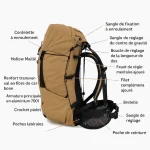 Sac de randonnée ultra léger et résistant idéal pour l’aventure détails