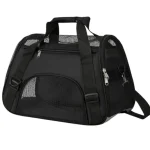 Sac de transport pour chat avec bandoulière noir Sac de transport pour chat avec bandoulière noir