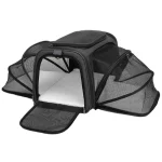 Sac de transport pour chat extnsible noir Sac de transport pour chat extnsible noir