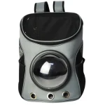 Sac de transport pour chat hublot astronaute gris