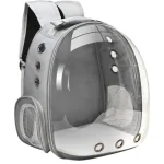 Sac de transport pour chat transparent gris Sac de transport pour chat transparent gris