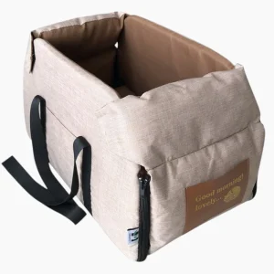 Sac de transport pour chien avec bandoulières confort beige