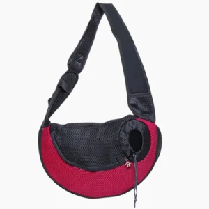Sac de transport pour chien de petite taille rouge