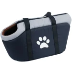 Sac de transport pour chien design et moelleux gris Sac de transport pour chien design et moelleux gris