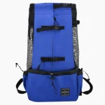 Sac de transport pour chien en randonnée pratique et respirant bleu Sac de transport pour chien en randonnée pratique et respirant bleu
