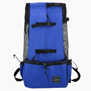 Sac de transport pour chien en randonnée pratique et respirant bleu