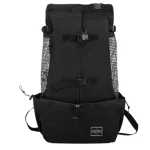 Sac de transport pour chien en randonnée pratique et respirant noir Sac de transport pour chien en randonnée pratique et respirant noir