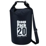 Sac étanche kayak rafting pêche et aventures aquatiques 20L noir Sac étanche kayak rafting pêche et aventures aquatiques 20L noir