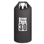 Sac étanche kayak rafting pêche et aventures aquatiques 30L noir Sac étanche kayak rafting pêche et aventures aquatiques 30L noir