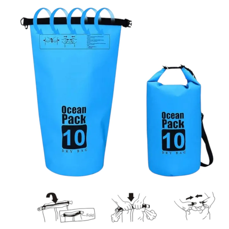Sac étanche kayak rafting pêche et aventures aquatiques fermeture