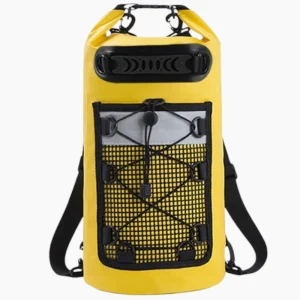 Sac étanche kayak rafting pêche et aventures aquatiques jaune