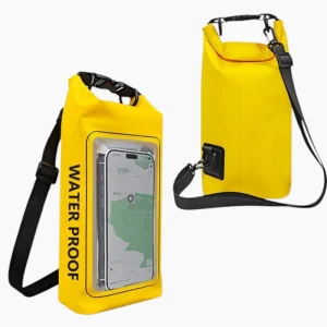 Sac étanche téléphone portable à bandoulière parfait la plage jaune