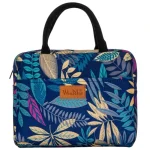 Sac isotherme 5 litres floral et élégant bleu et feuilles Sac isotherme 5 litres floral et élégant bleu et feuilles