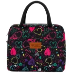 Sac isotherme 5 litres floral et élégant noir Sac isotherme 5 litres floral et élégant noir