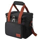 Sac isotherme lunch box pour repas frais et variés noir