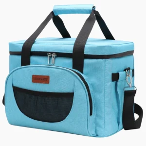 Sac isotherme pique nique bleu clair
