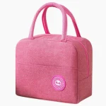 Sac isotherme souple compact et résistant rose