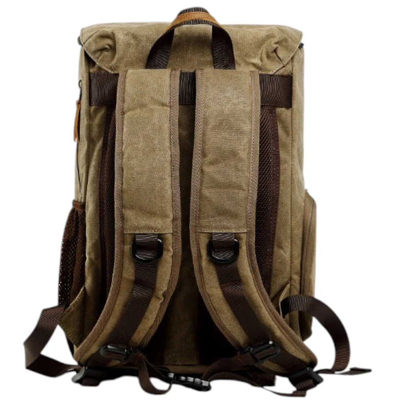Sac photo vintage imperméable avec rangement optimisé bretelles