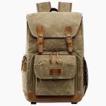 Sac photo vintage imperméable avec rangement optimisé pour aventuriers Sac photo vintage imperméable avec rangement optimisé pour aventuriers
