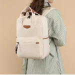 Sac pour ordinateur portable sac à dos femme porté par femme