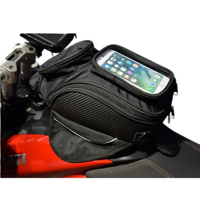 Sacoche réservoir moto téléphone tactile sur moto
