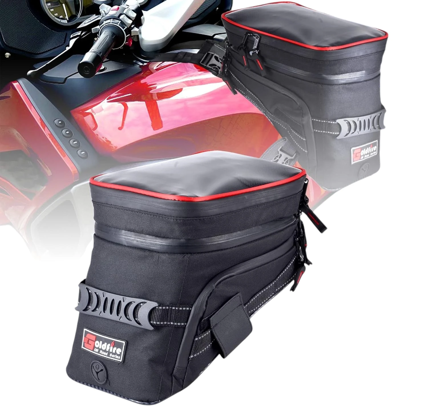 Sacoche réservoir moto universelle poche tactile sur moto
