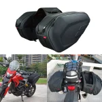 Sacoche selle moto étanche et spacieuse en situation