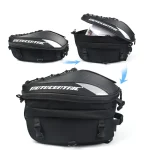 Sacoche selle moto portage sac à dos expansion Sacoche selle moto portage sac à dos expansion