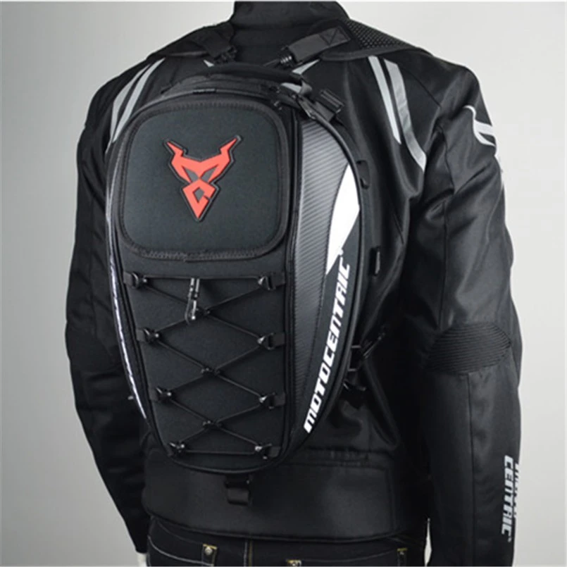 Sacoche selle moto portage sac à dos porté homme