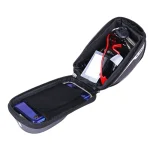 Sacoche vélo guidon avec écran tactile pour smartphone ouvert Sacoche vélo guidon avec écran tactile pour smartphone ouvert