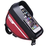 Sacoche vélo guidon avec écran tactile pour smartphone rouge Sacoche vélo guidon avec écran tactile pour smartphone rouge