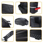 Sacoche vélo porte bagage imperméable et robuste détails