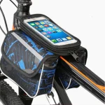 Sacoches vélo pour cadre imperméable avec écran tactile bleu Sacoches vélo pour cadre imperméable avec écran tactile bleu
