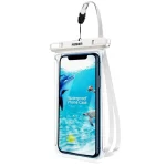 Pochette étanche pour smartphone avec écran tactile blanc Pochette étanche pour smartphone avec écran tactile blanc