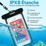 Pochette étanche pour smartphone avec écran tactile détails waterproof Pochette étanche pour smartphone avec écran tactile détails waterproof