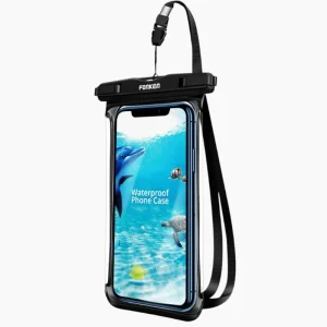 Pochette étanche pour smartphone avec écran tactile noir