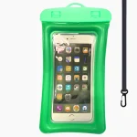 Pochette étanche pour telephone avec Airbag vert